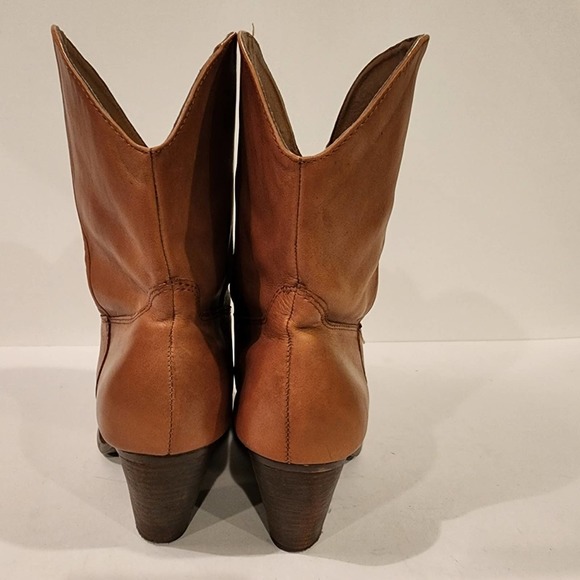 FRANCO FORTINI "McKinley 2" Cognac Leather Western style booties SIZE 8M - Picture 8 of 16